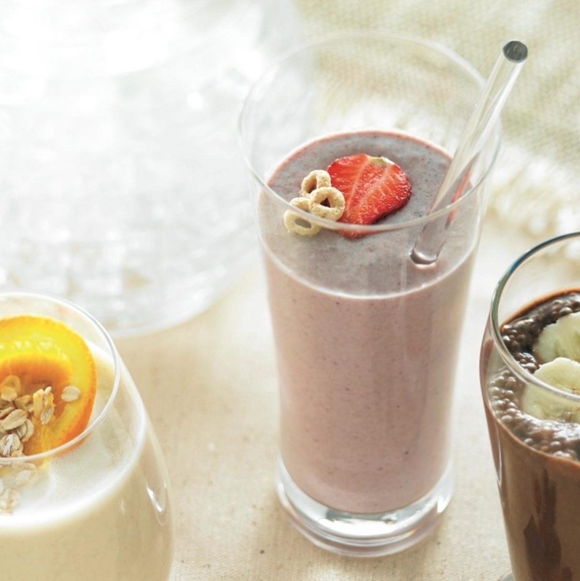 Smoothie aux céréales et petits fruits