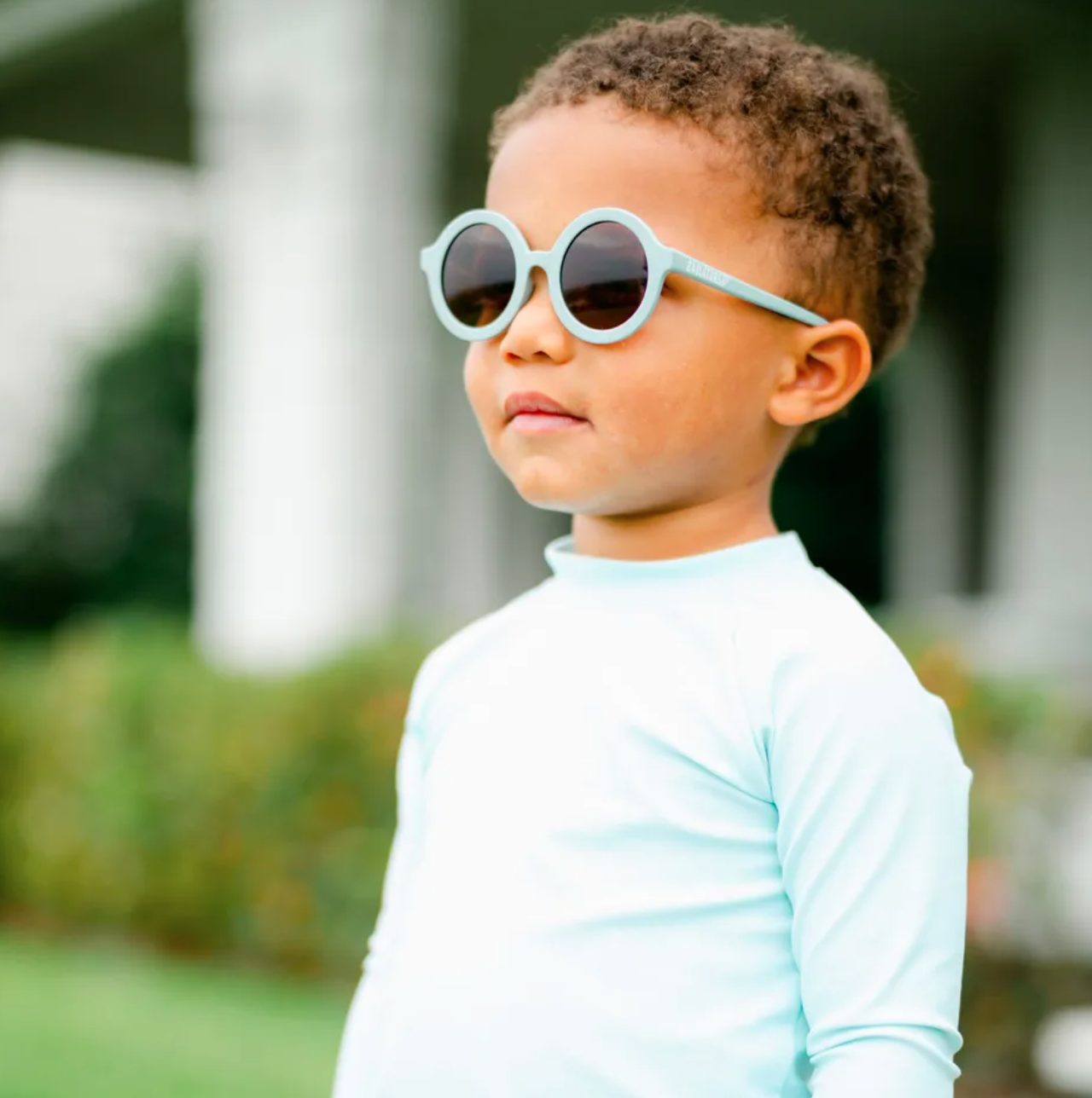 Lunette de Soleil Ronde Euro Bleu 0-2ans