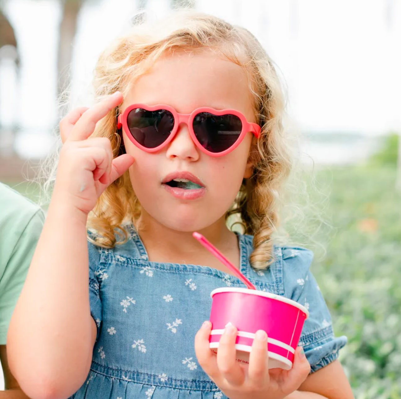 Lunette de Soleil Coeur Corail 3-5ans