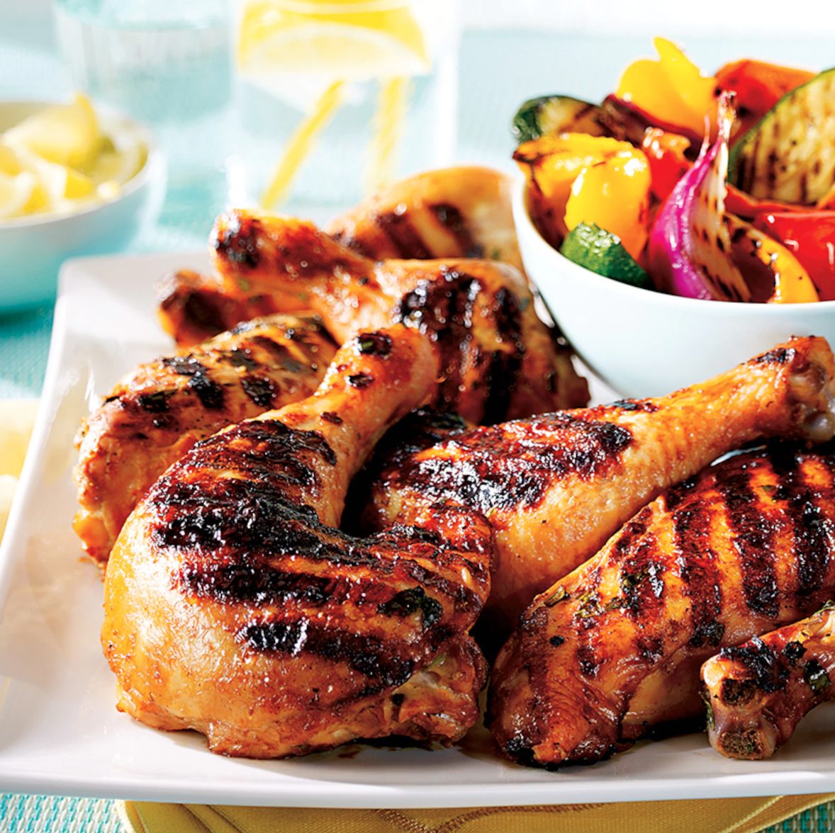 Poulet barbecue à l'orange, au gingembre et au miel