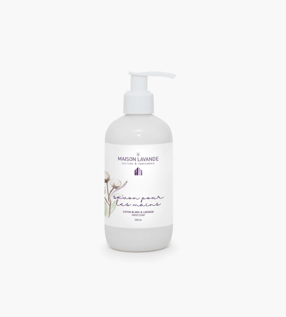 Savon pour les mains - Coton Blanc & Lavande