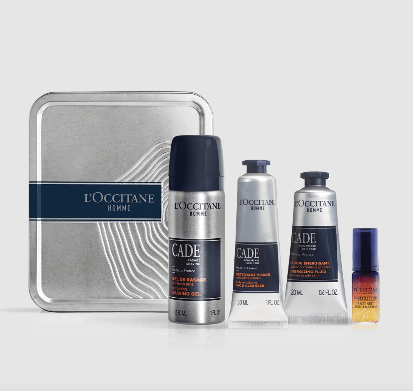 Un ensemble de produits pour la peau