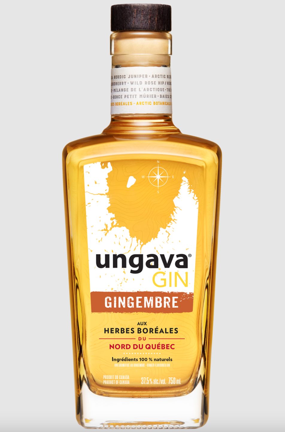 Mention spéciale: Gin Ungava au gingembre et aux herbes boréales du nord du Québec