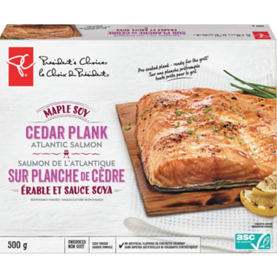 Saumon sur planche de cèdre PC