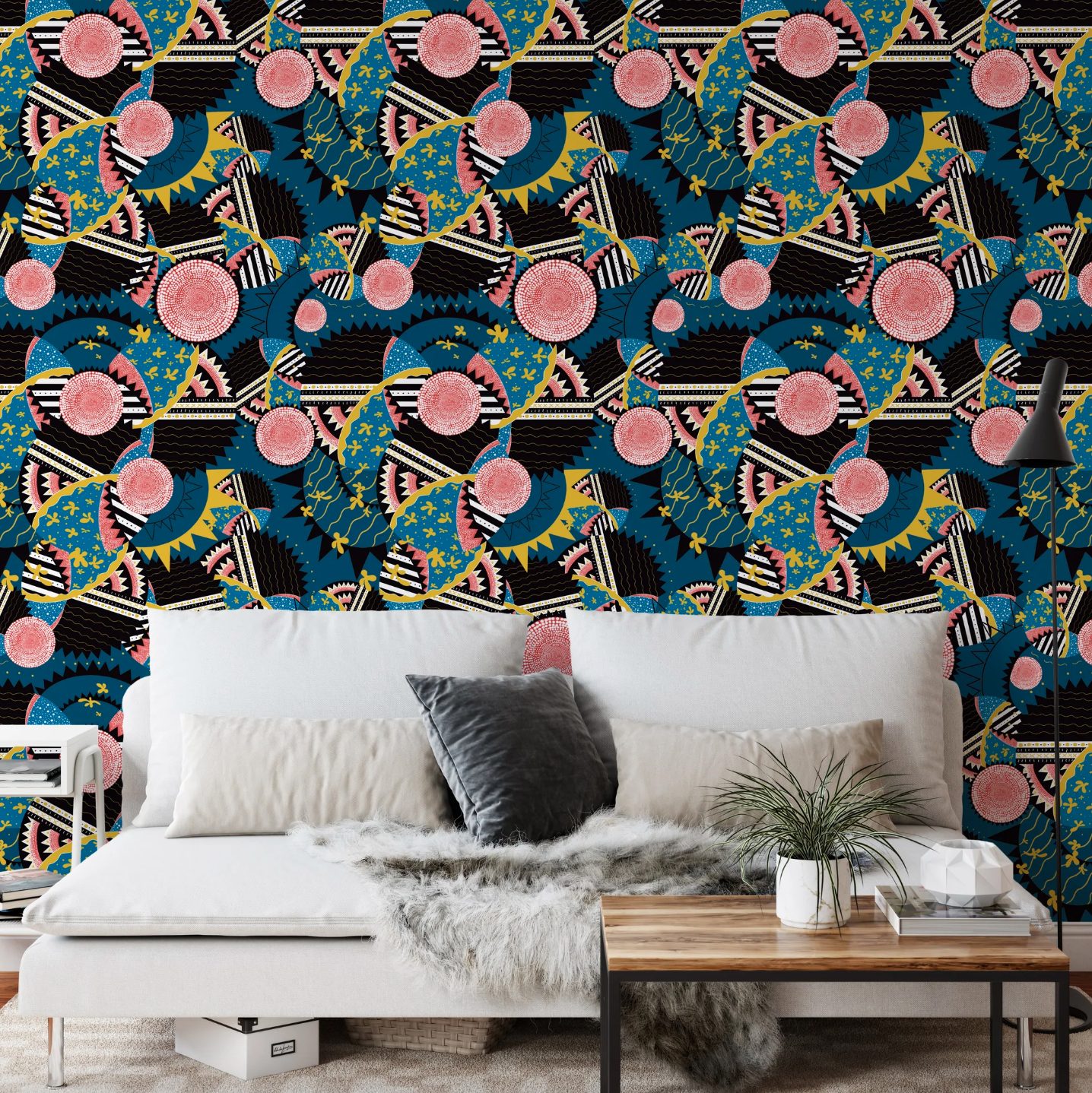 Papier peint Haute Couture Blue
