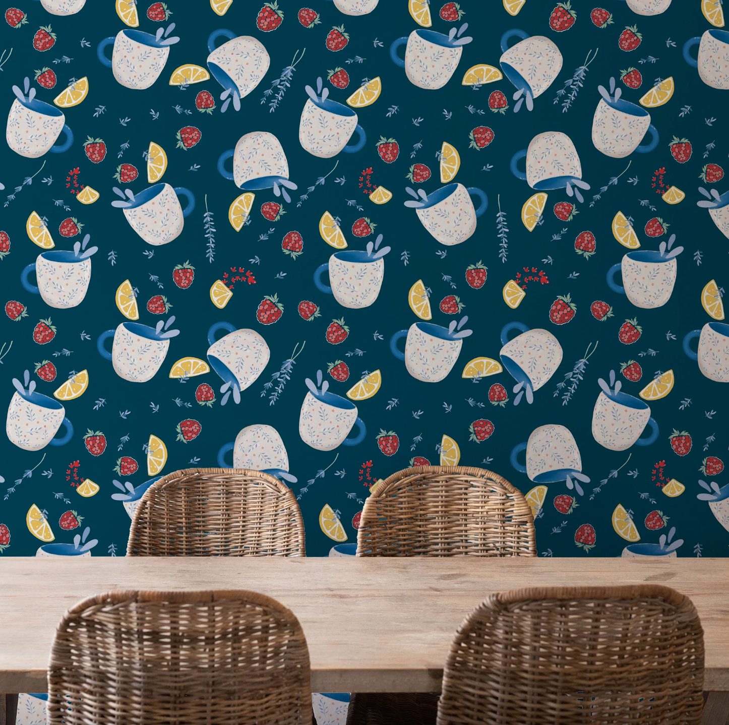 Papier peint Infusion Blue