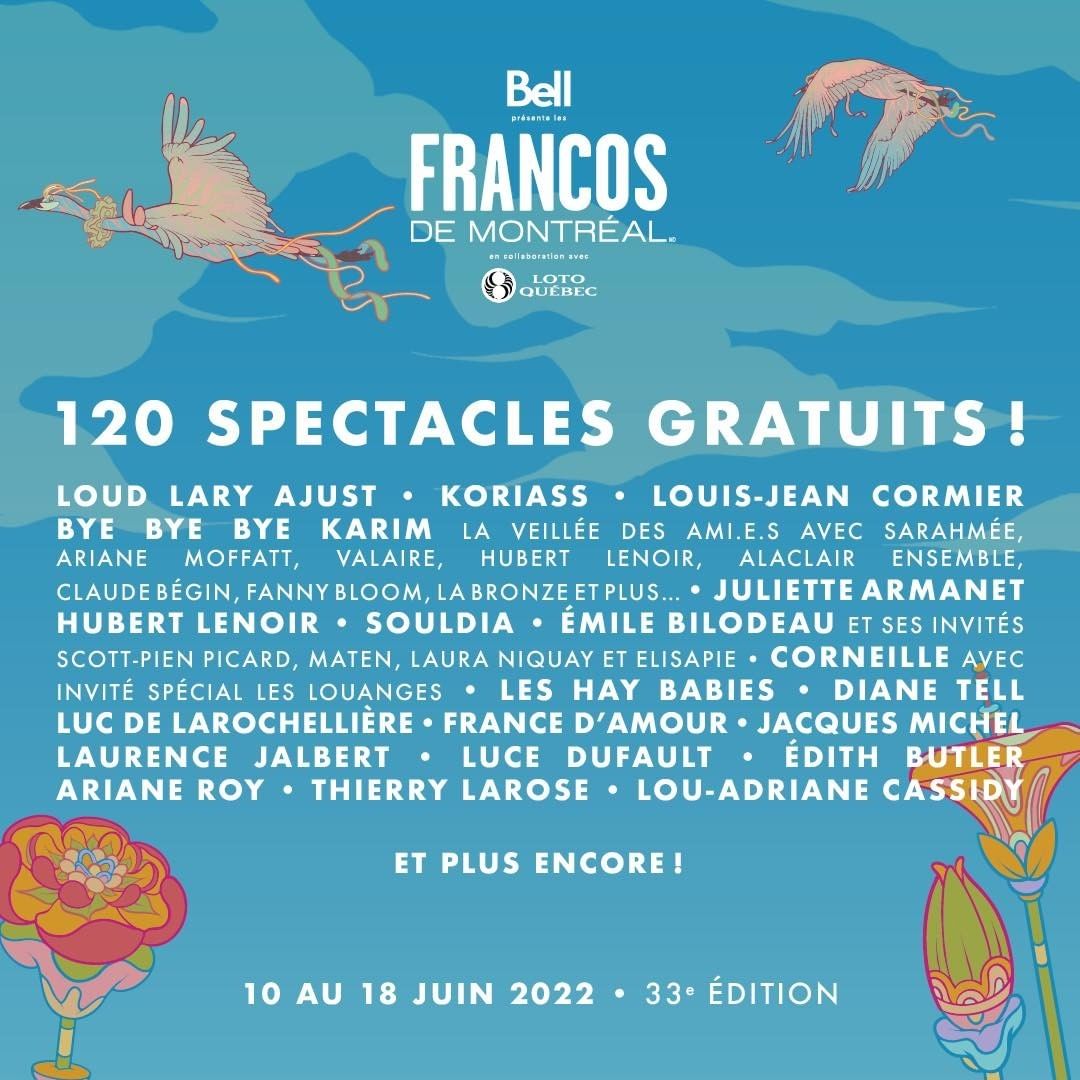 Vibrez au sons des shows des Francos de Montréal