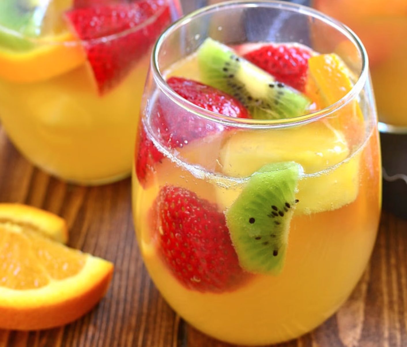 Sangria blanche tropicale