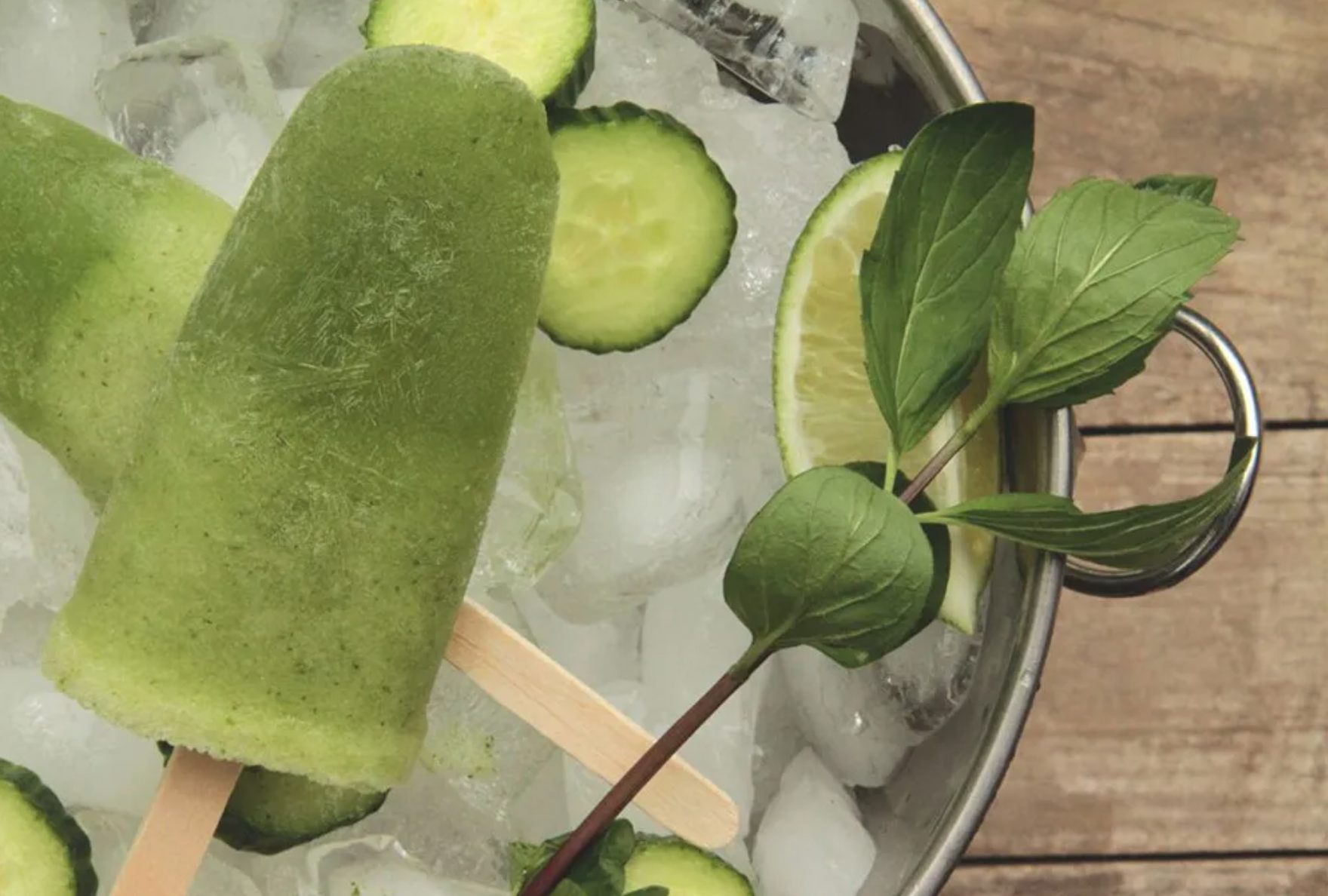 Poptails Margarita au melon miel et concombre