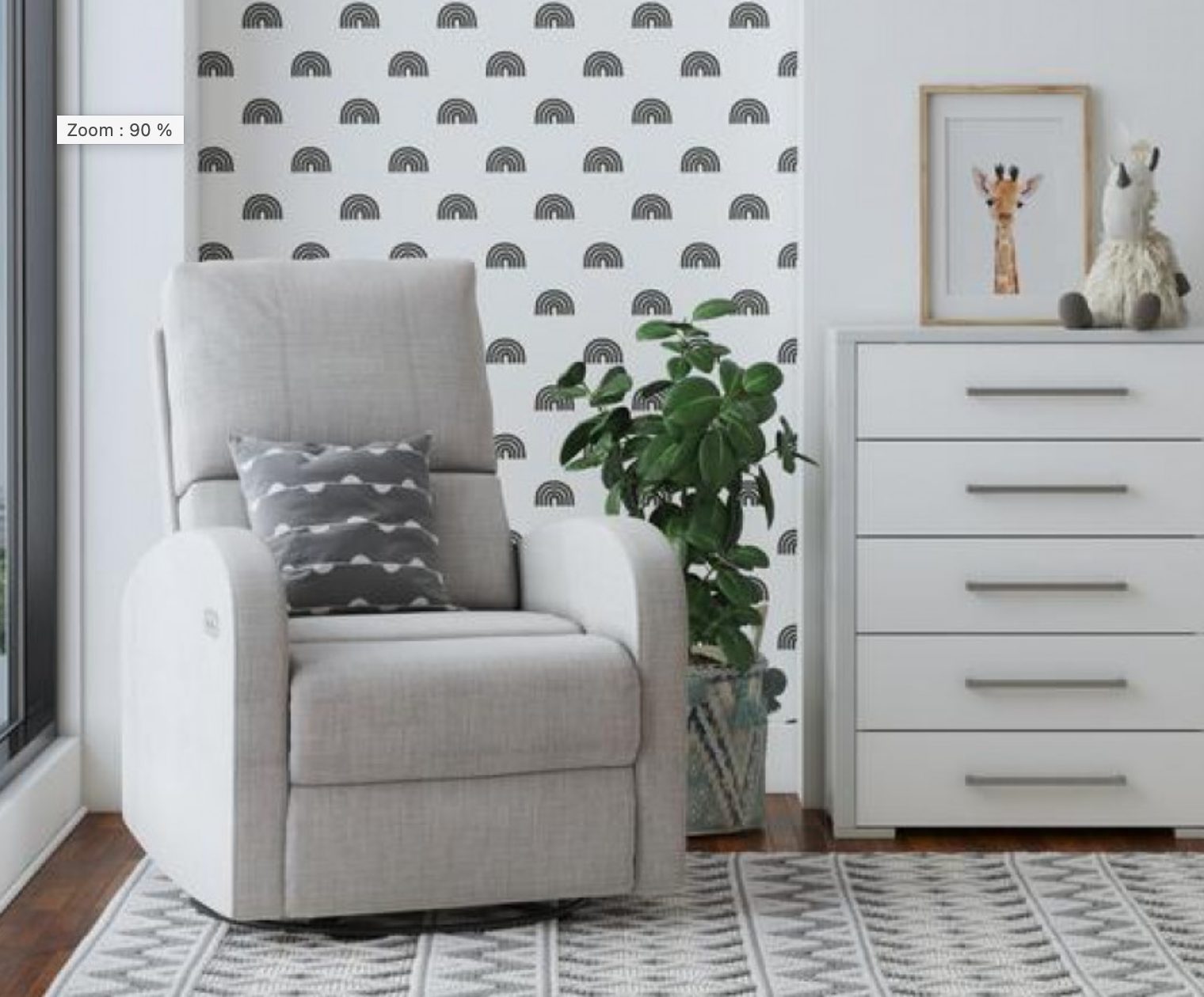Chaise berçante électrique