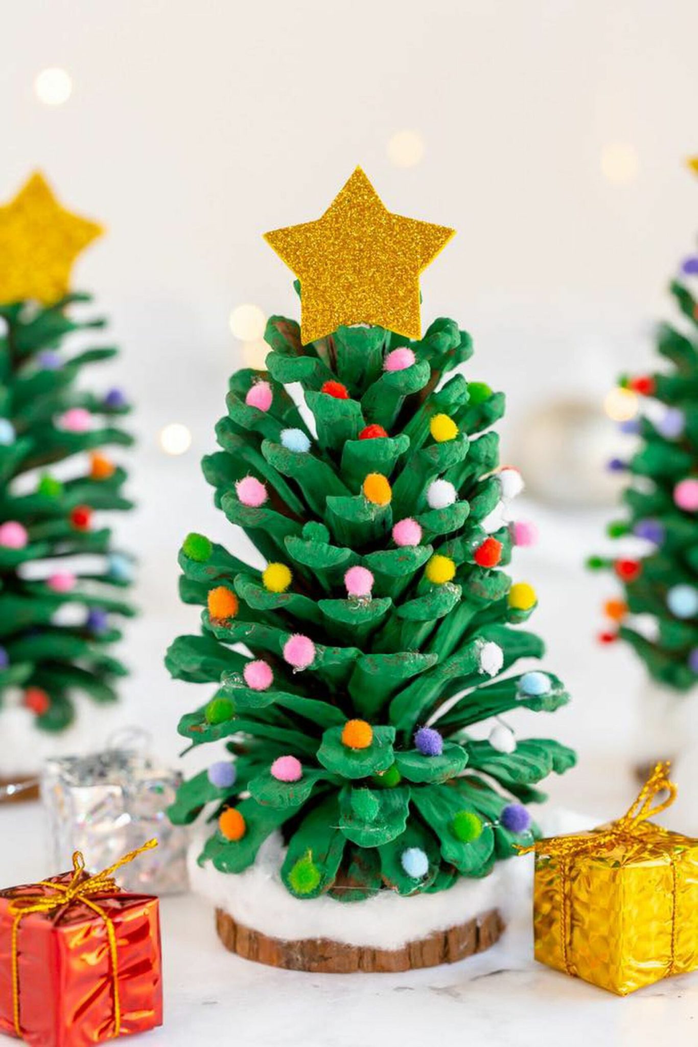 Des sapins de Noël en cocottes