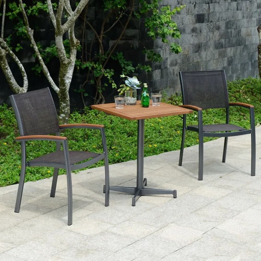 Table bistro en bois massif