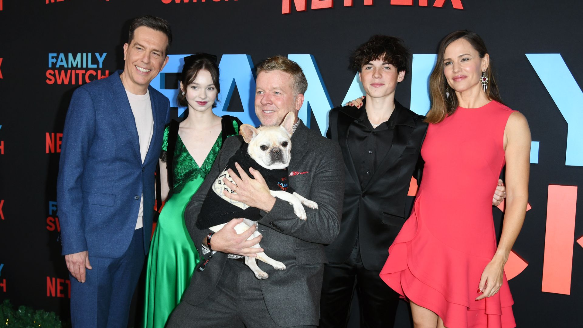 Ed Helms, Emma Myers, McG, Brady Noon, Jennifer Garner