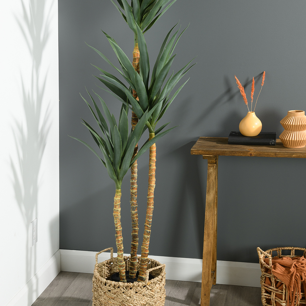 Yucca artificiel en pot