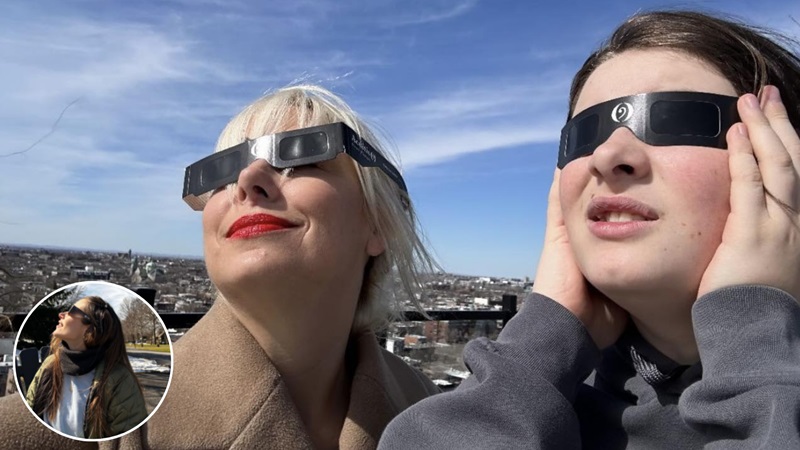 Les mamans québécoises célèbres qui ont profité de l’éclipse!